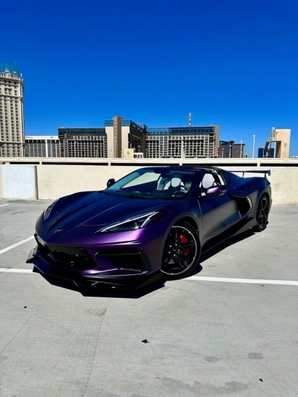 Corvette C8 Purple Rental - Sports Car